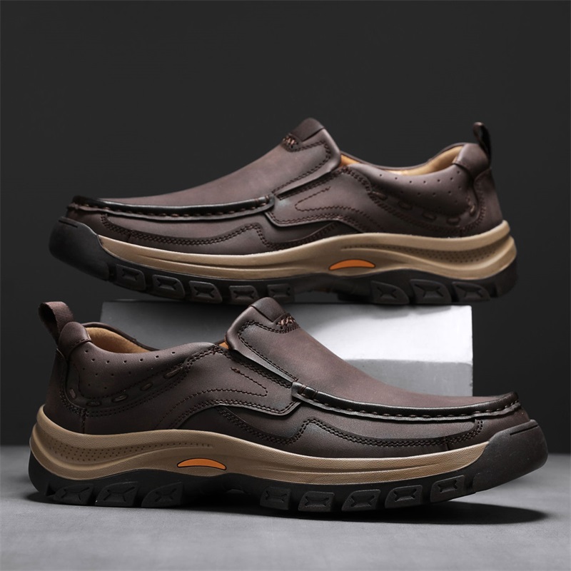 ブランドメンズシューズ高品質本革メンズカジュアルシューズスリ - Men'S Shoes Quality Brands のレビューと価格