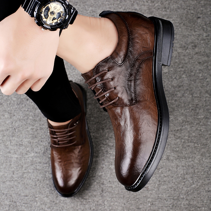メンズレザーカジュアルシューズ 8cm身長アップ インヒール - Men'S Shoes Qn のレビューと価格