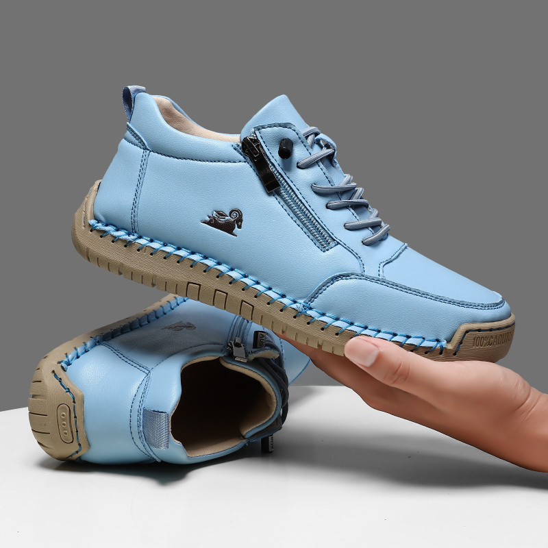 女性用スニーカー手作りレザーカジュアルシューズアウトドアソフ - Men Shoes Type のレビューと価格