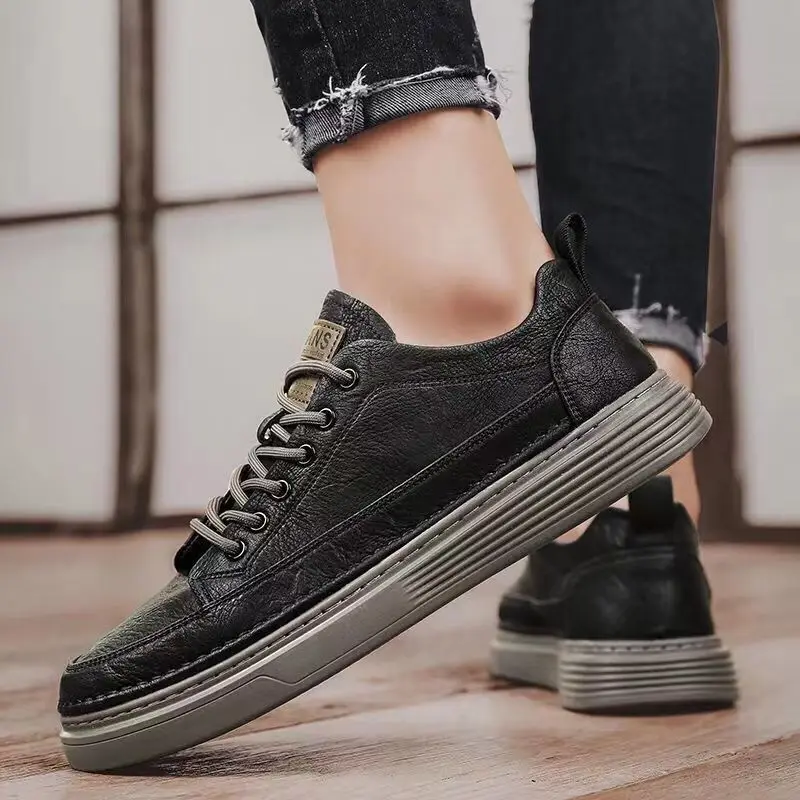 男性用の黒の加硫カジュアルシューズ,新しい高級スニーカー,ク - Men Shoes On Clearance のレビューと価格